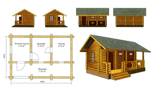 Чертежи и фото проектов бань бесплатно - «Строительство»