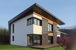 Фото односкатной крыши на современном доме - «Строительство»