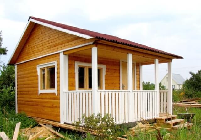 Строительство бани из профилированного бруса - «Бани и сауны»