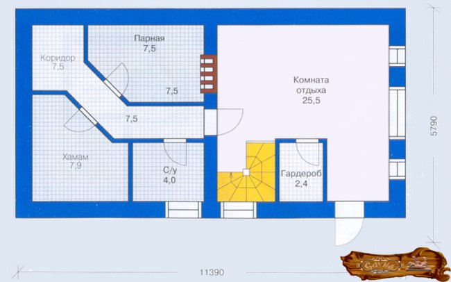 Проекты бани с хамамом и парной